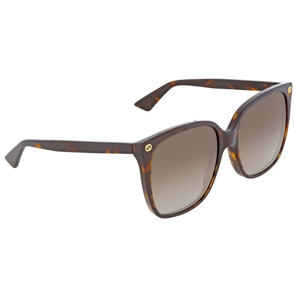 NWT Gucci GG0022S-003 Brown Cat-Eye 57mm Sunglasses
